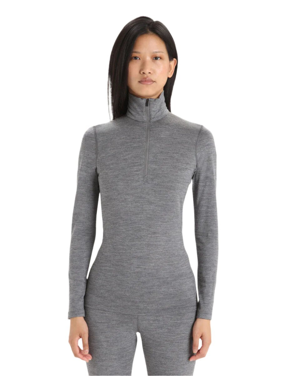 Merino 200 Oasis Zip Neck Thermal Shirt Long Sleeve Women's
