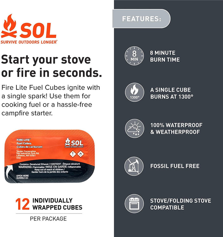 Fire Lite Fuel Cubes in Box