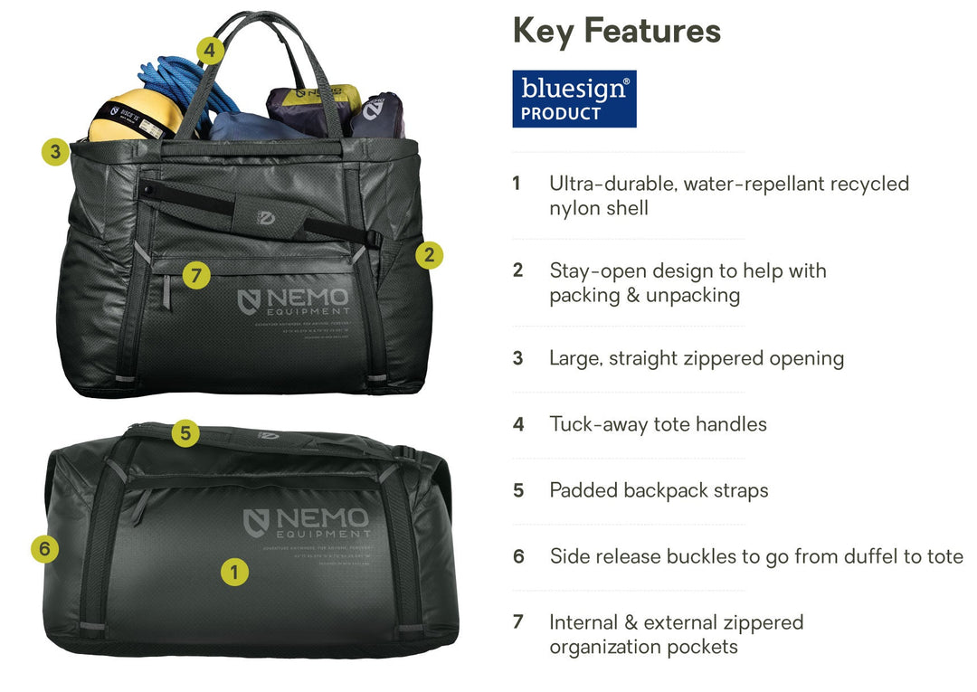 Double Haul Convertible Duffel and Tote - 100L