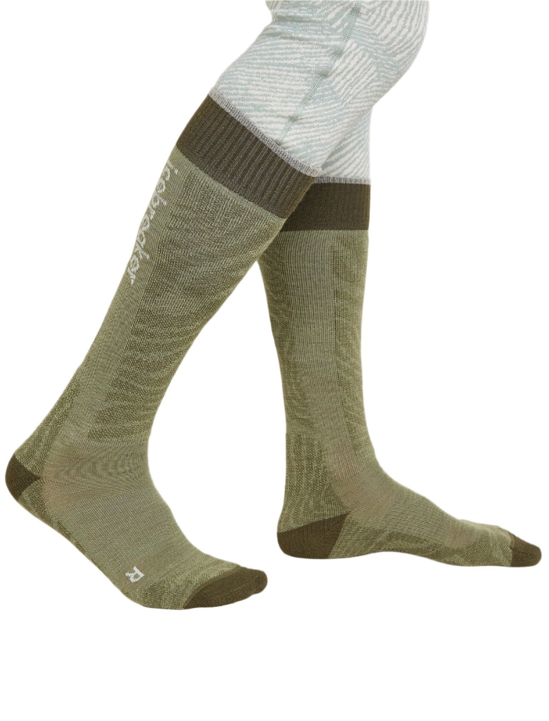 Merino Ski+ Light Over The Calf Socks Mountain Contour - Women's