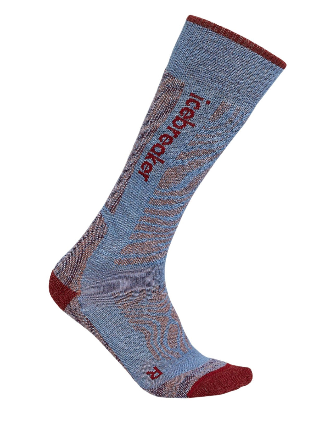 Merino Blend Ski+ Medium Over The Calf Socks Mountain Contour - Women's