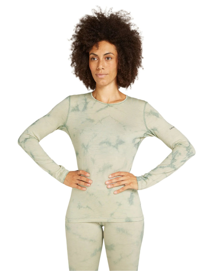 Merino 200 Oasis Long Sleeve Crewe Thermal Top Cloud Dye - Women's