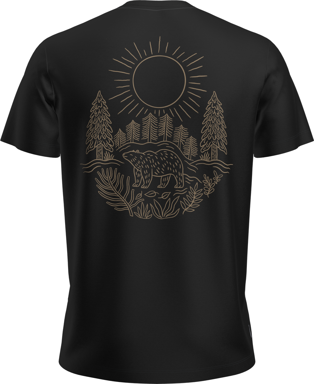 Merino 150 Tech Lite Shirt - Forest Footsteps - Short Sleeve - Men's