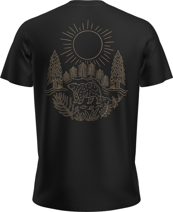Merino 150 Tech Lite Shirt - Forest Footsteps - Short Sleeve - Men's