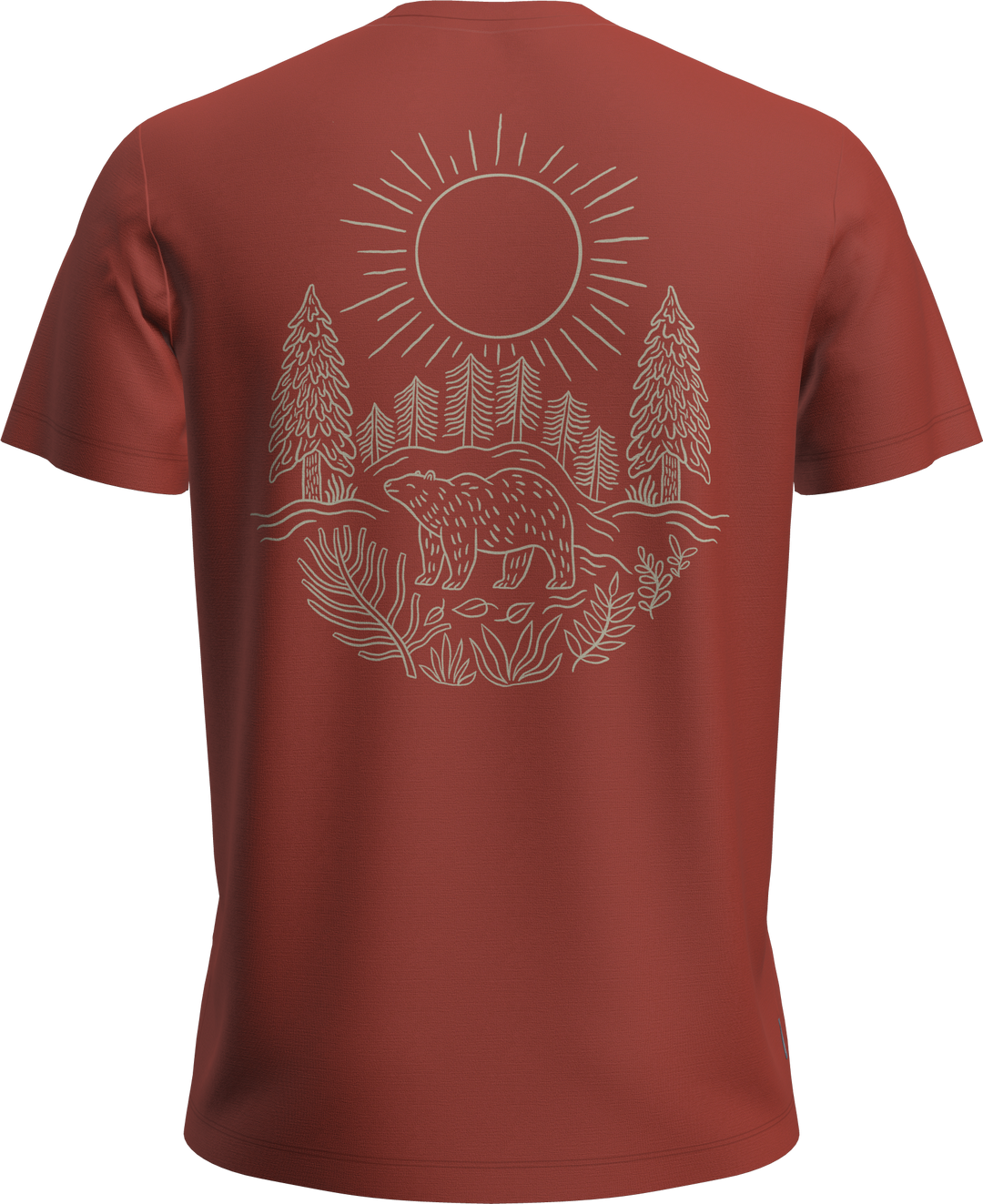 Merino 150 Tech Lite Shirt - Forest Footsteps - Short Sleeve - Men's