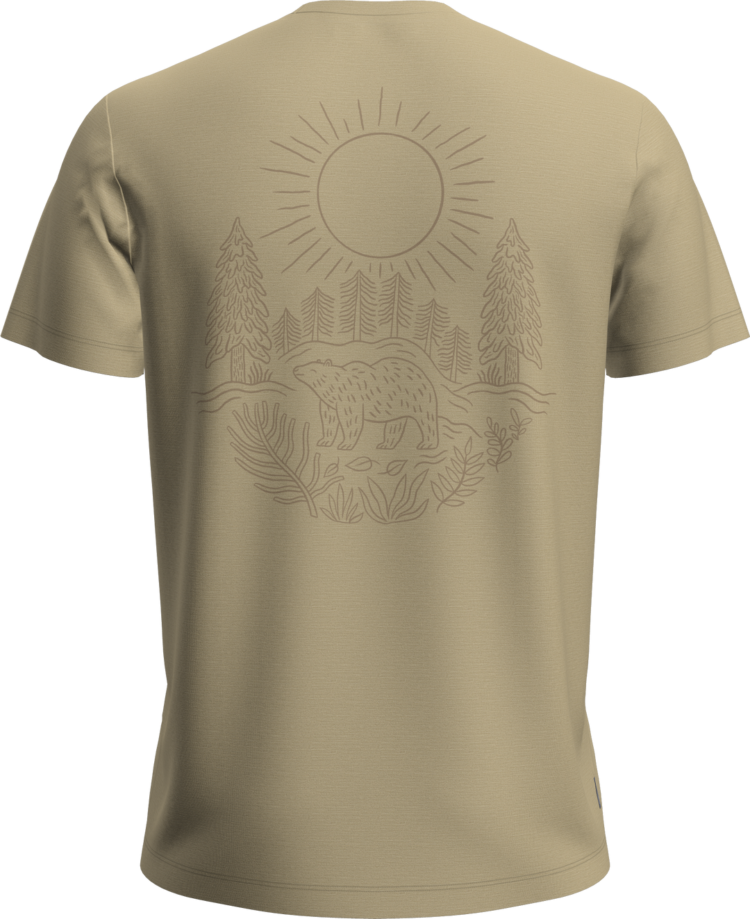 Merino 150 Tech Lite Shirt - Forest Footsteps - Short Sleeve - Men's