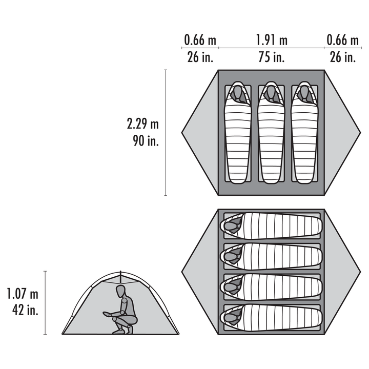 Hubba Hubba HD 3-Person Backpacking Tent