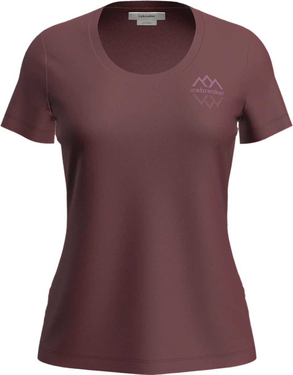 Merino 150 Tech Lite Short Sleeve Scoop Tee Icebreaker Logo Reflections - Women's