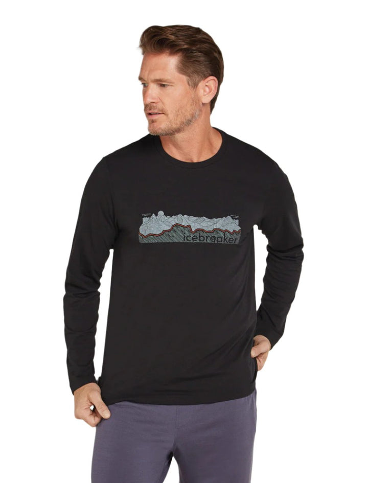 Central Classic Merino Blend Long Sleeve Tee Haute Route - Men's