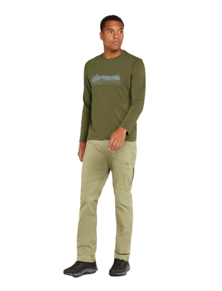 Central Classic Merino Blend Long Sleeve Tee Haute Route - Men's