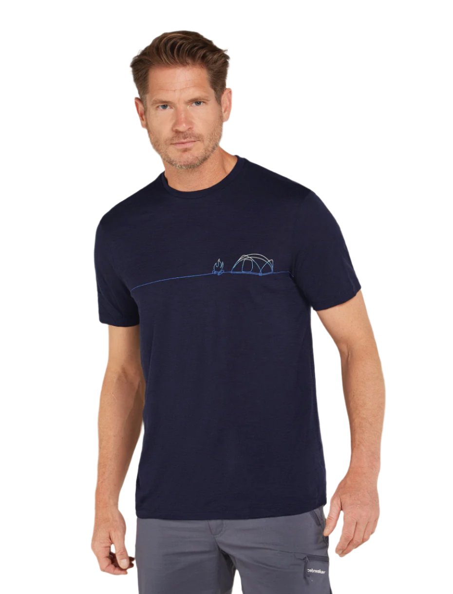 150 Tech Lite Short Sleeve Tee Single Line Camp - Men's