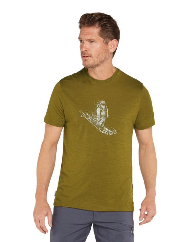 150 Tech Lite Short Sleeve Tee Skiing Yeti - Men's