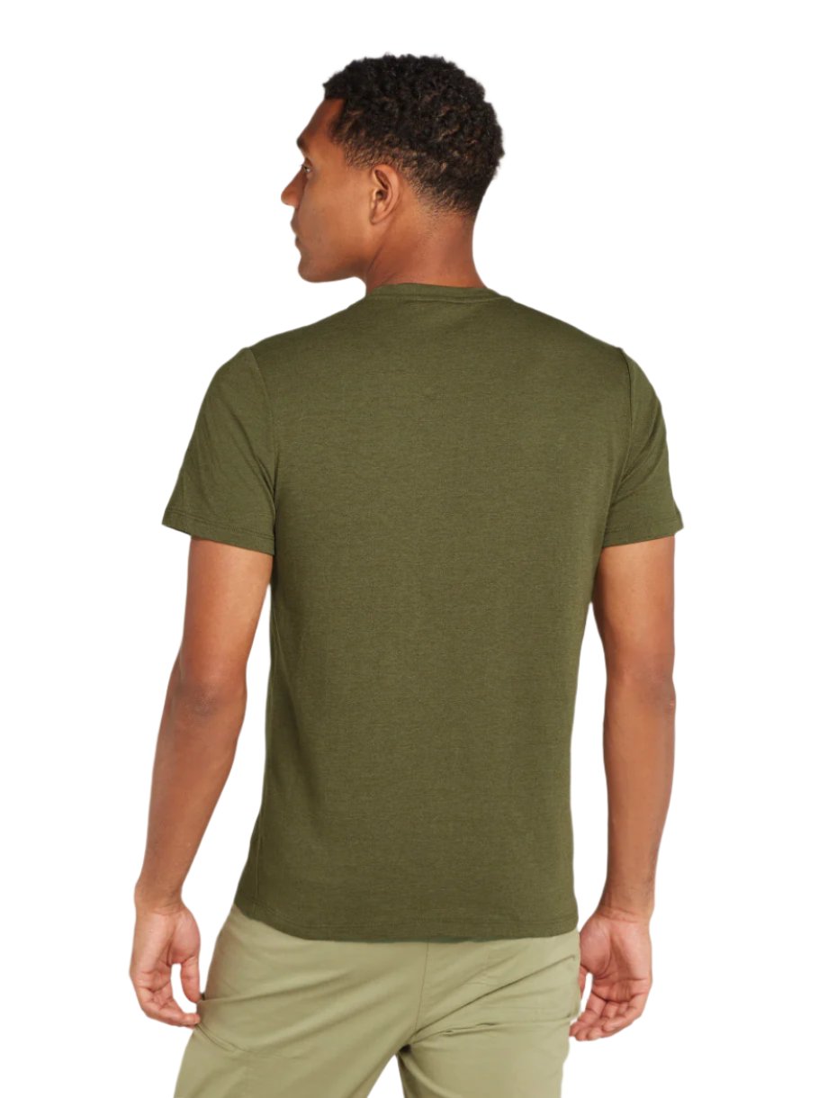 Central Classic Merino Blend Short Sleeve Tee Alps 3D - Men