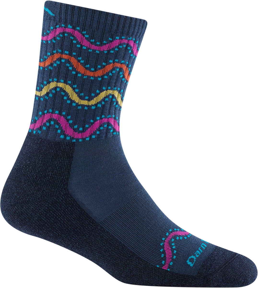 Wandering Stripe Micro Crew Lightweight Hiking Socks - Women's