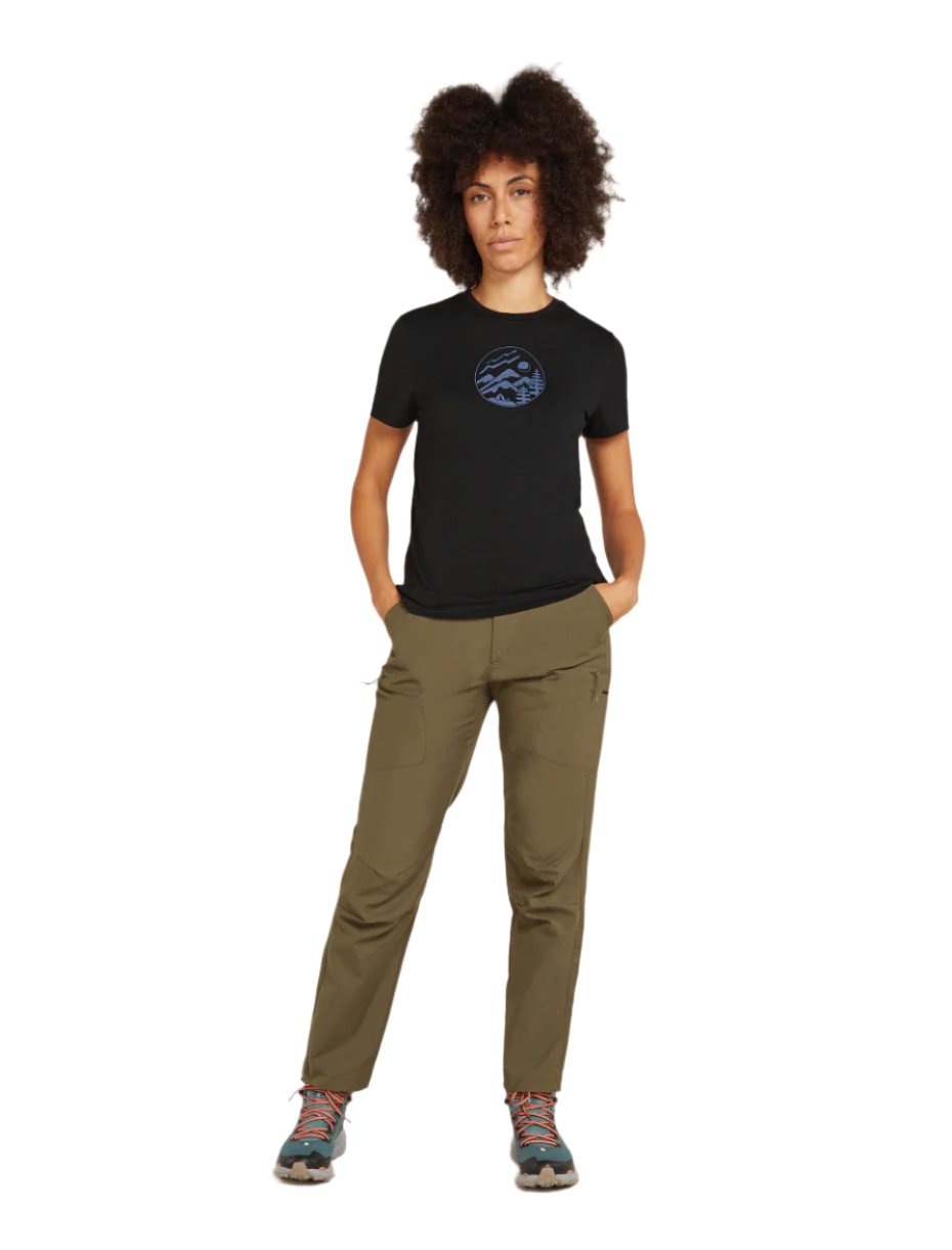 Merino 150 Tech Lite Short Sleeve Tee Camping Circle - Women's