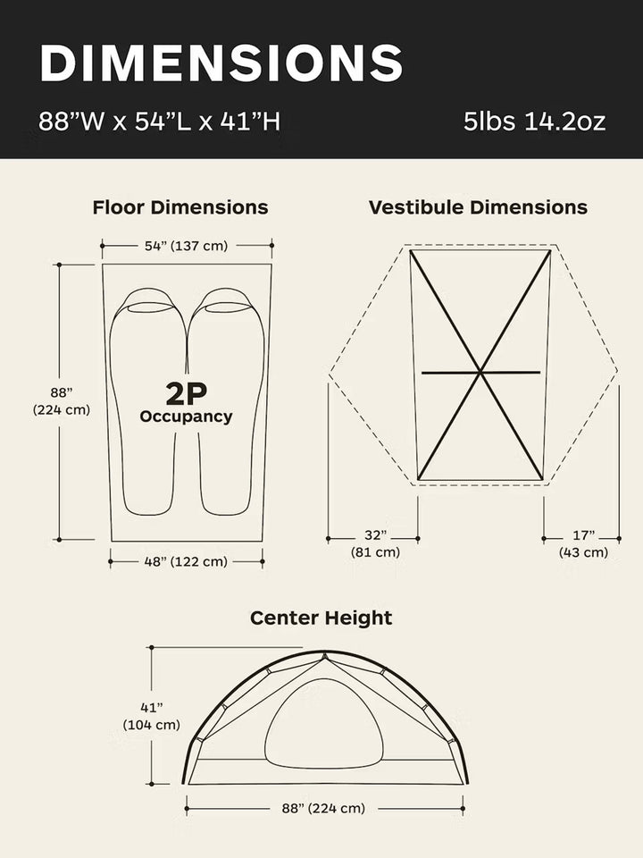 Vapor 2-Person Tent