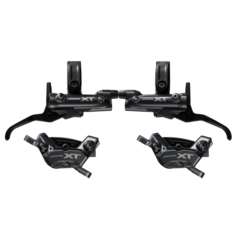 Deore XT 4-Piston Post Mount Hydraulic Disc Brake Upgrade Kit BL-M8200 Levers & BR-M8220 Calipers