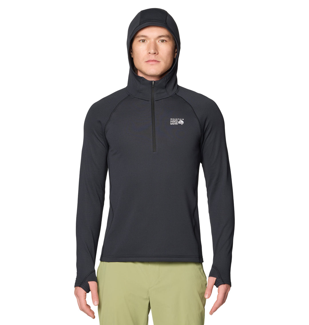 Crater Lake Heavyweight Zip Neck Hooded - Long Sleeve - Men's