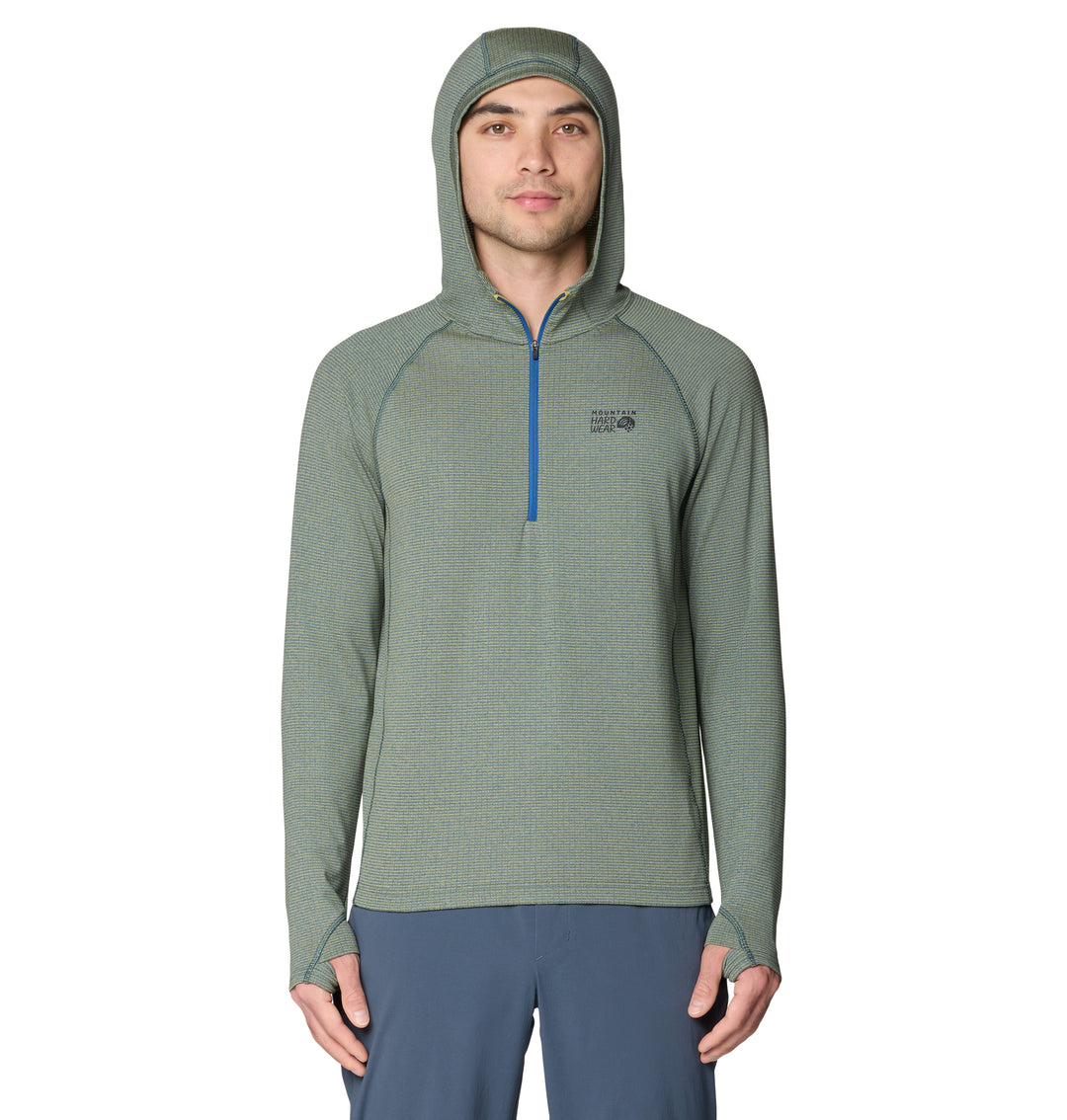 Crater Lake Heavyweight Zip Neck Hooded - Long Sleeve - Men's