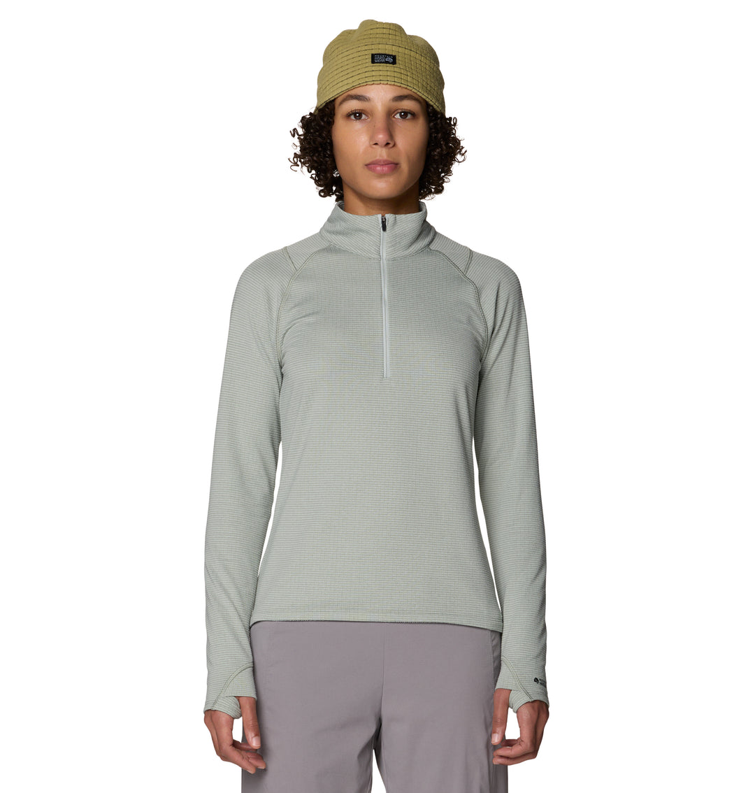 Crater Lake Heavyweight Zip Neck - Long Sleeve - Women's