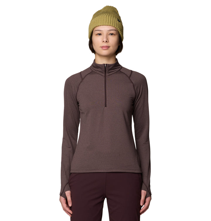 Crater Lake Heavyweight Zip Neck - Long Sleeve - Women's