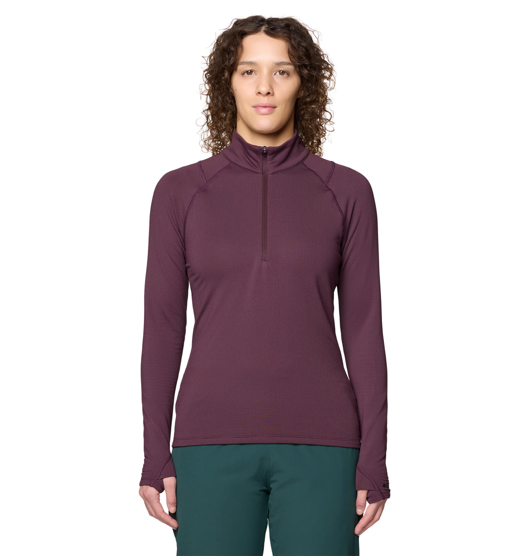 Crater Lake Heavyweight Zip Neck - Long Sleeve - Women's