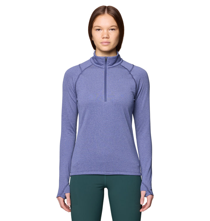 Crater Lake Heavyweight Zip Neck - Long Sleeve - Women's