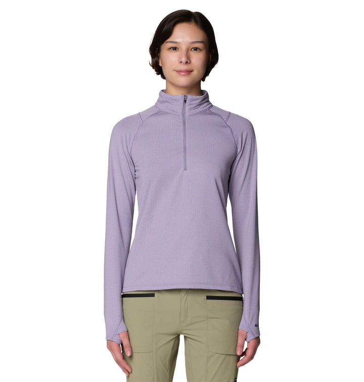 Crater Lake Heavyweight Zip Neck - Long Sleeve - Women's