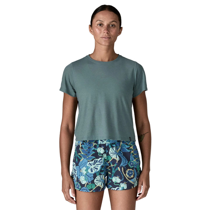 Capilene Cool Trail Cropped Shirt - Short Sleeve - Women's