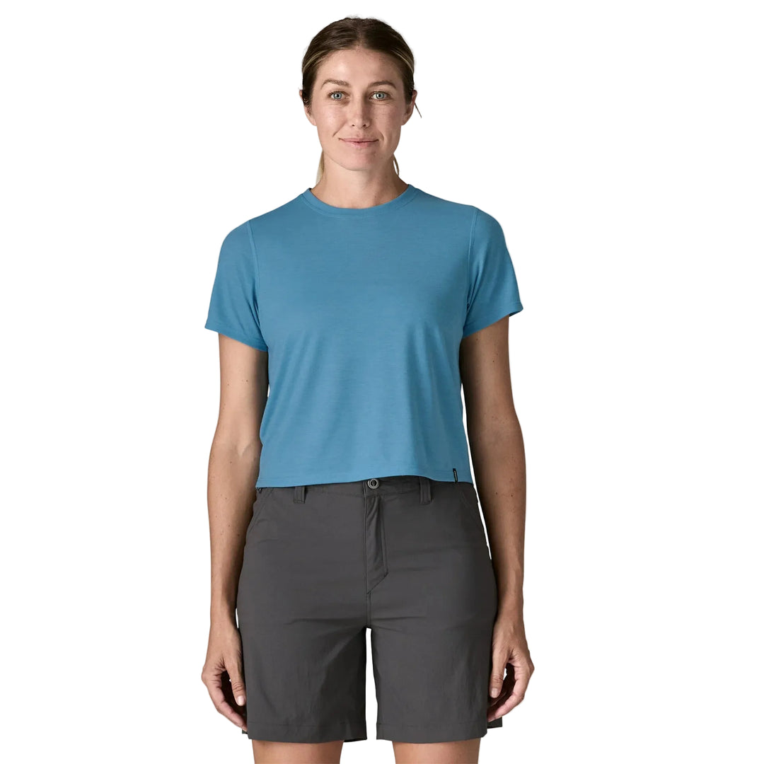 Capilene Cool Trail Cropped Shirt - Short Sleeve - Women's