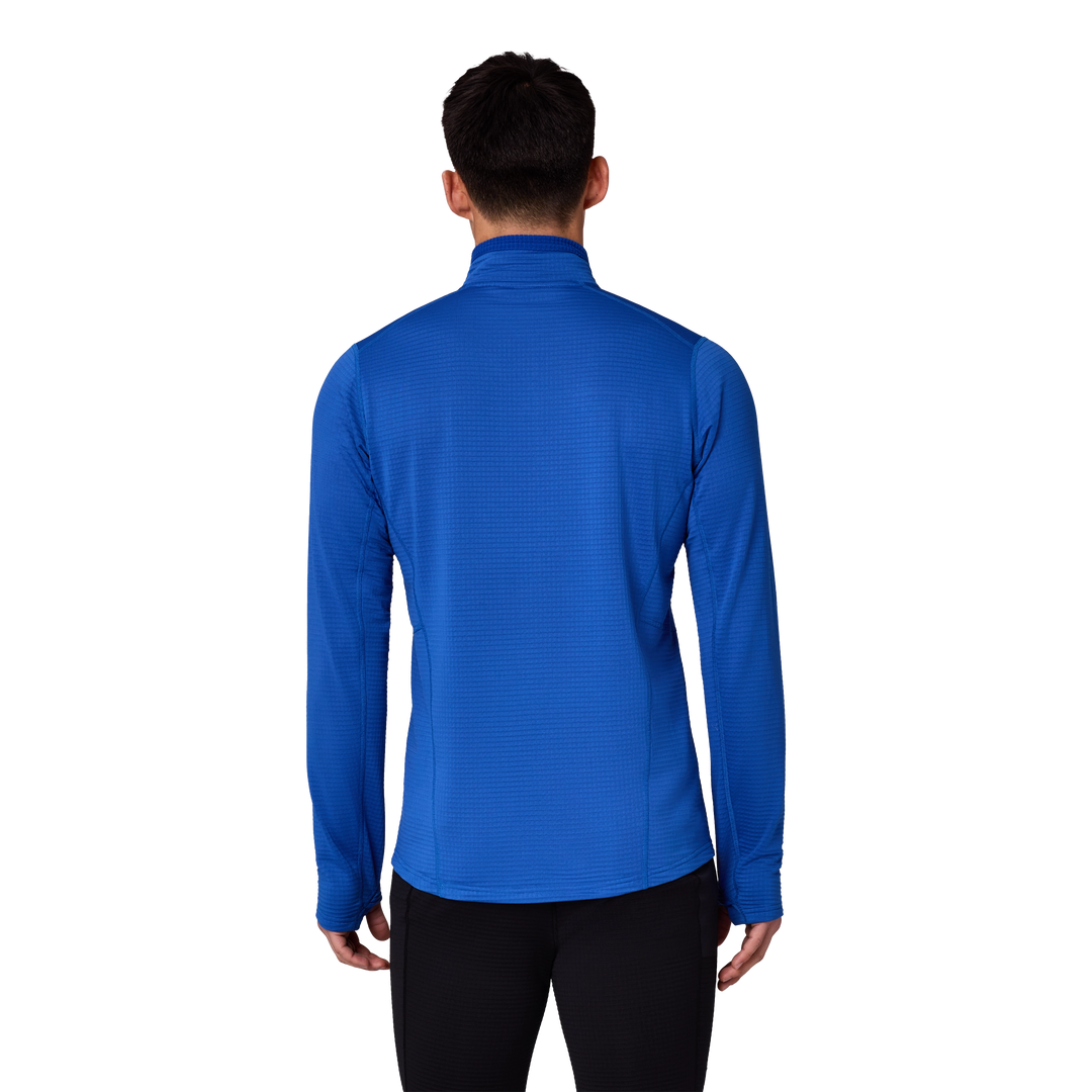 Vigor Grid Fleece Zip Neck - Long Sleeve - Men's