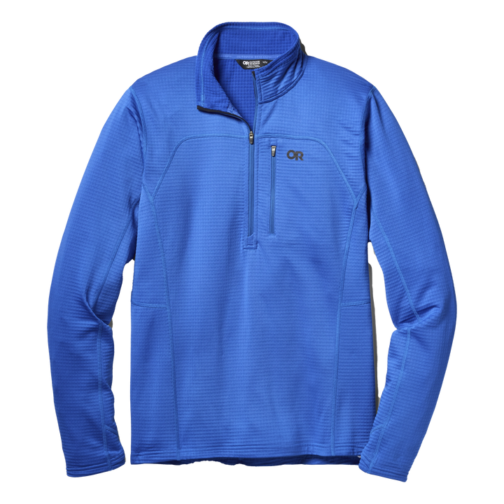 Vigor Grid Fleece Zip Neck - Long Sleeve - Men's