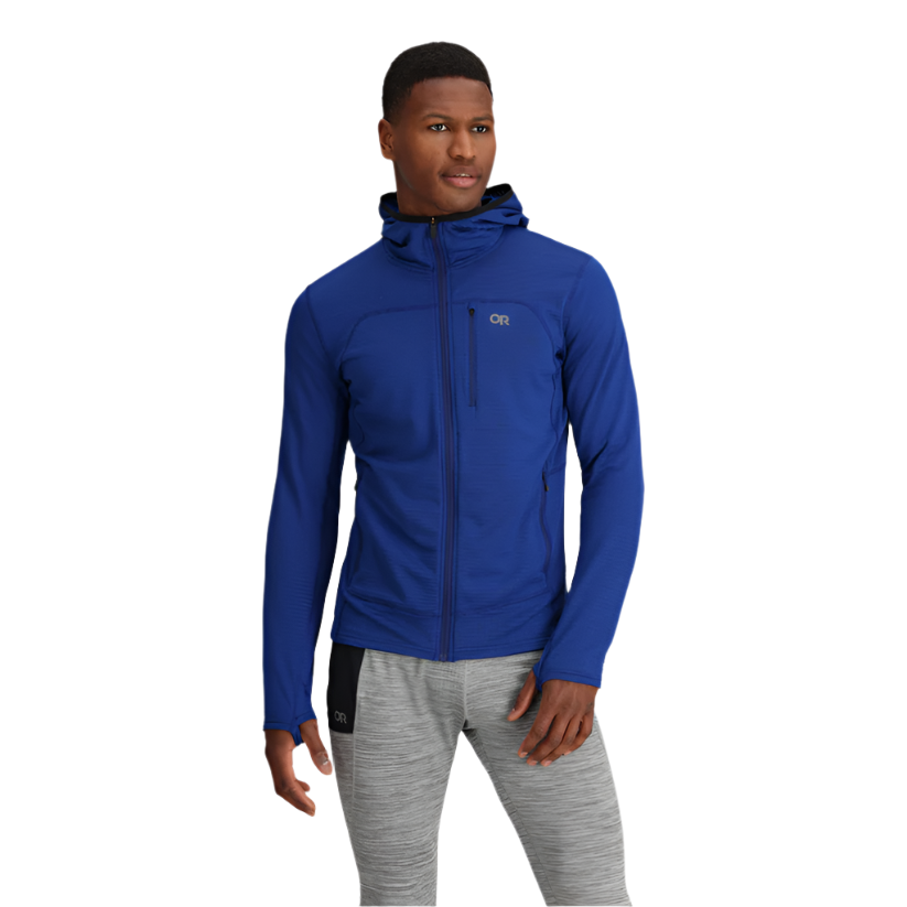 Vigor Grid Fleece Full Zip Hoodie - Men's