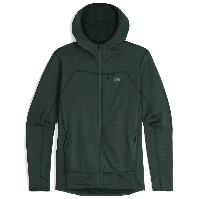 Vigor Grid Fleece Full Zip Hoodie - Men's