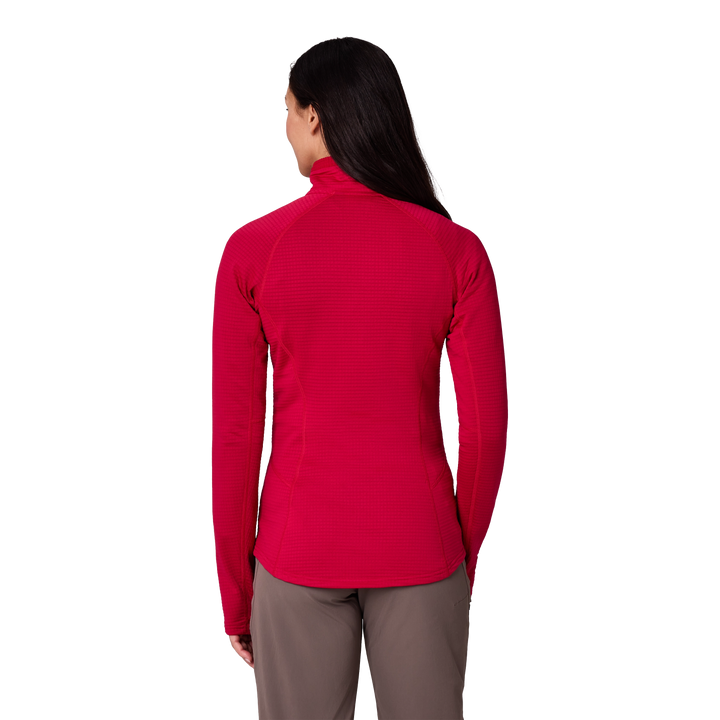 Vigor Grid Fleece Zip Neck - Long Sleeve - Women's