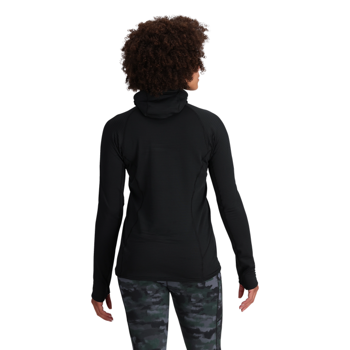 Vigor Grid Fleece Pullover Hoodie - Long Sleeve - Women's