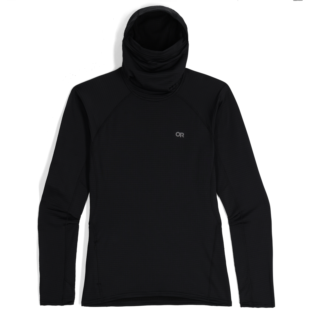 Vigor Grid Fleece Pullover Hoodie - Long Sleeve - Women's