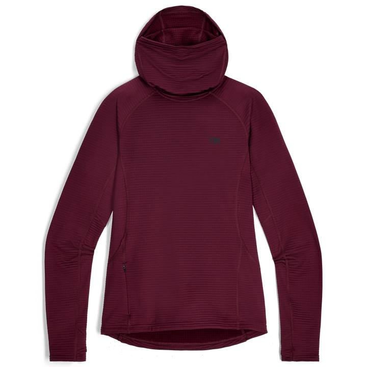 Vigor Grid Fleece Pullover Hoodie - Long Sleeve - Women's