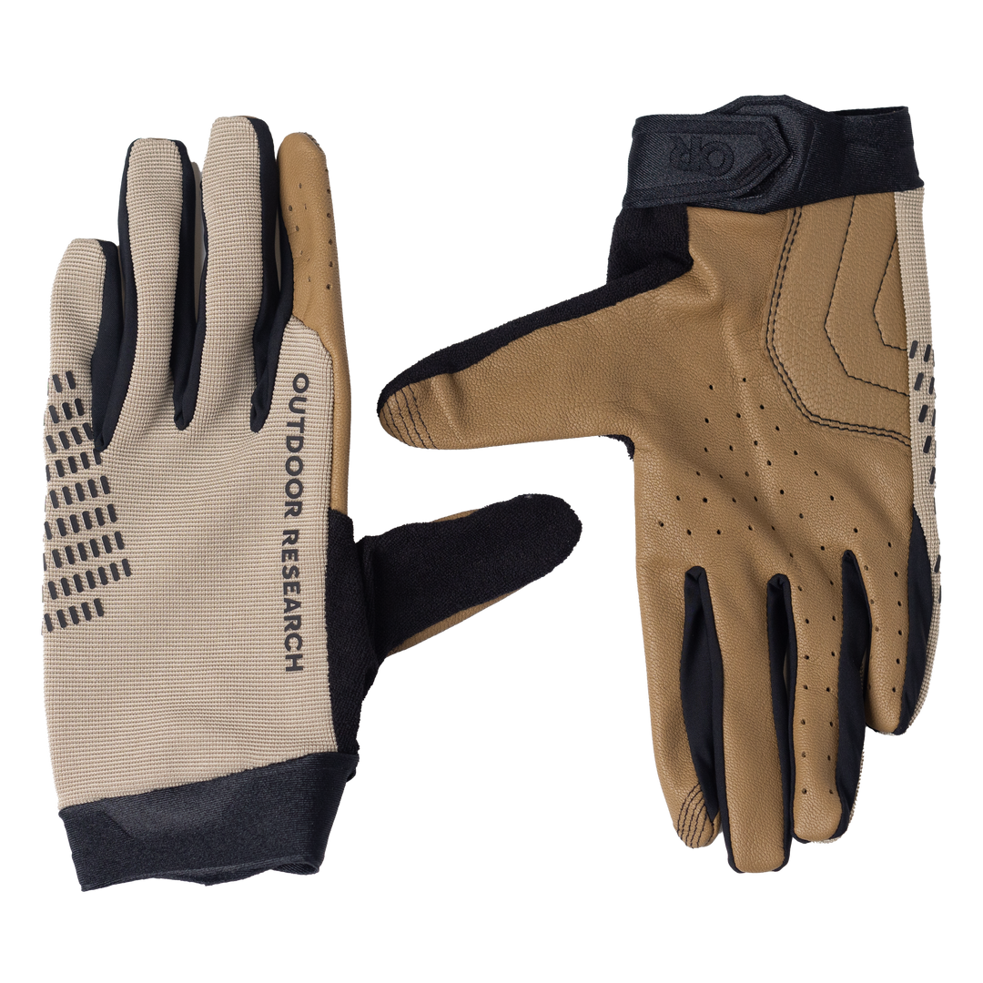 Freewheel Leather Palm MTB Gloves