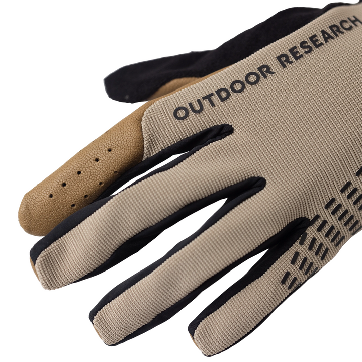 Freewheel Leather Palm MTB Gloves