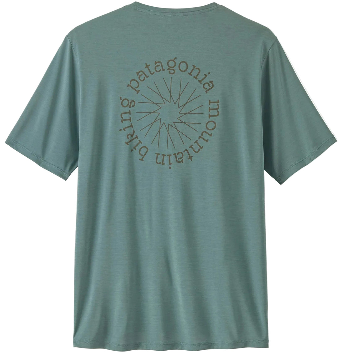 Capilene Cool Daily Shirt - Spoke Stencil - Short Sleeve - Men's