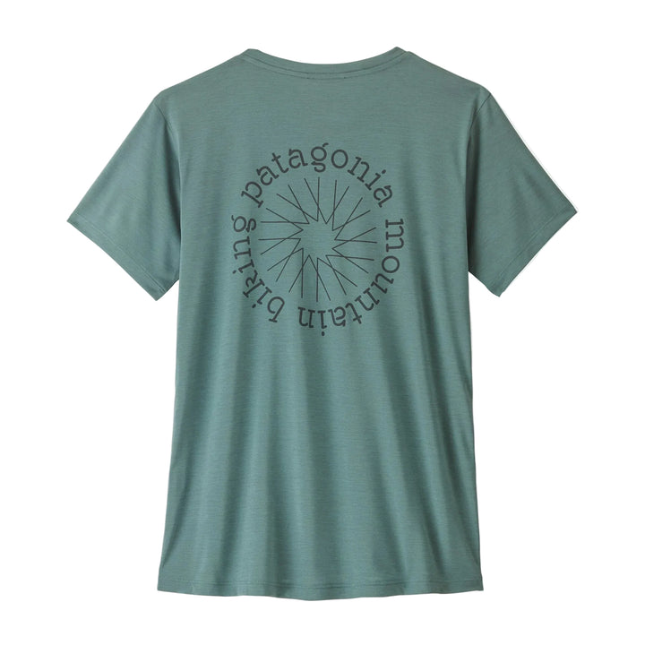Capilene Cool Daily Shirt - Spoke Stencil - Short Sleeve - Women's