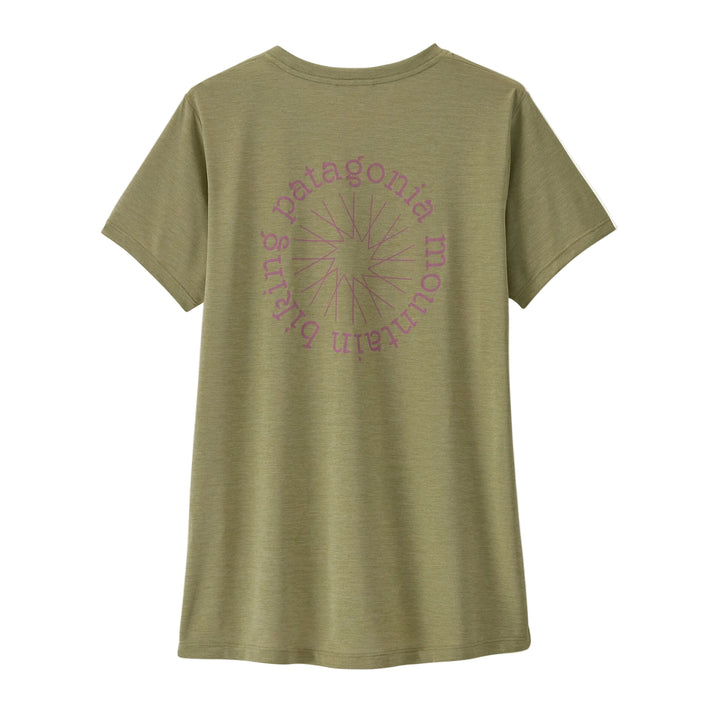 Capilene Cool Daily Shirt - Spoke Stencil - Short Sleeve - Women's