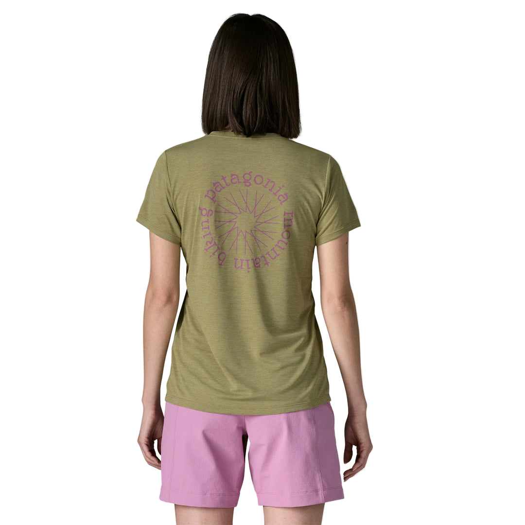 Capilene Cool Daily Shirt - Spoke Stencil - Short Sleeve - Women's