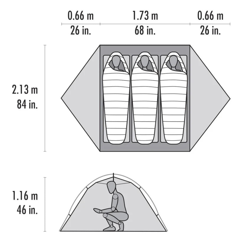 Hubba Hubba 3 V7 3 Person Tent