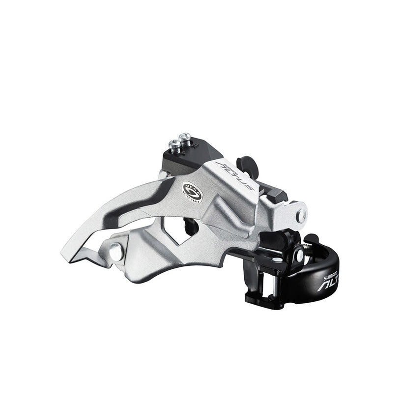 FRONT DERAILLEUR, FD-M370, ALTUS, TOP-SWING DUAL-PULL, FOR REAR 9 SPEED, BAND