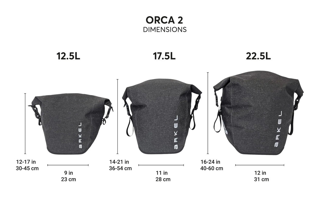 Orca 2 - Waterproof Pannier - 45L (Pair)