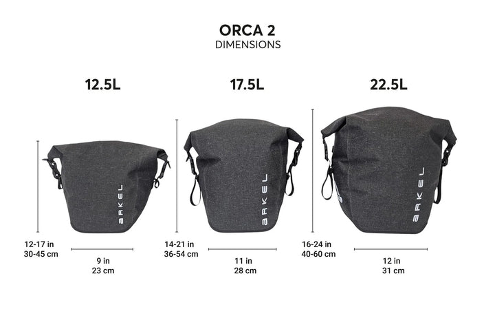 Orca 2 - Waterproof Pannier - 45L (Pair)
