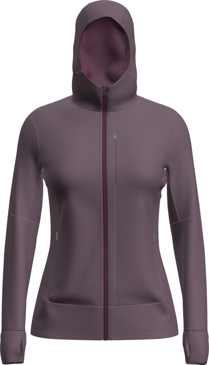 Merino 260 Quantum Zip Neck Hoodie - Long Sleeve - Women's