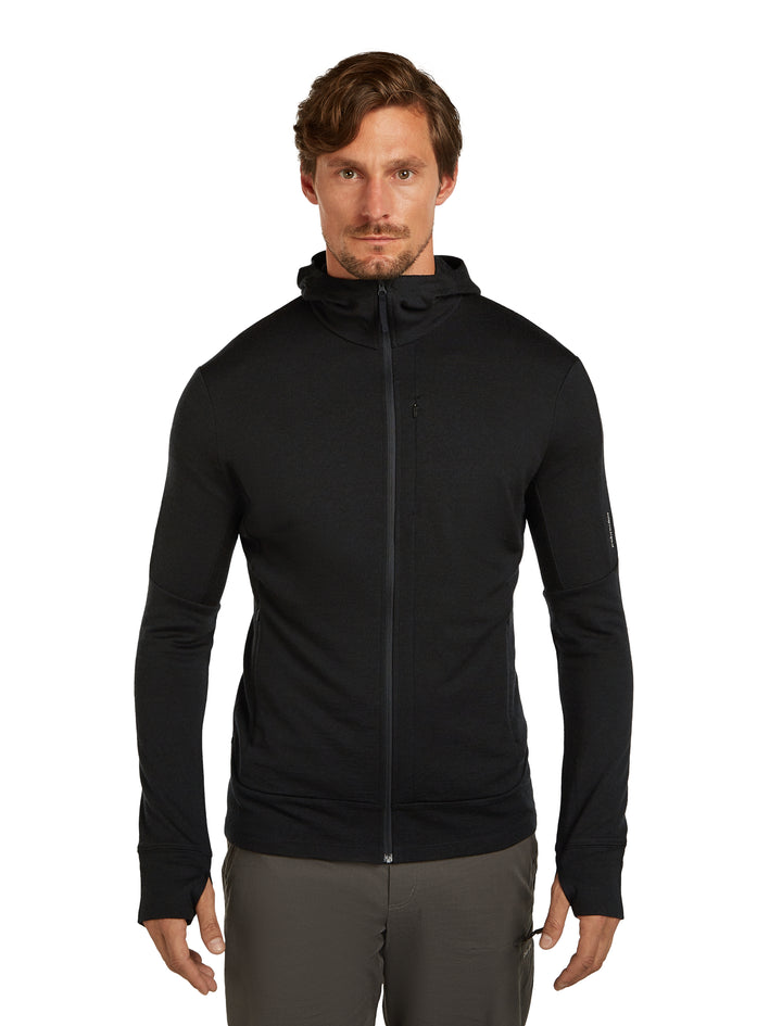Merino 260 Quantum Zip Neck Hoodie - Long Sleeve - Men's